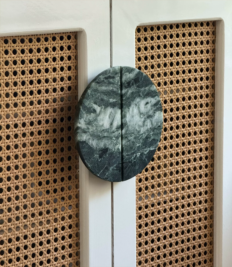 LARGE FLORAL GREEN MARBLE