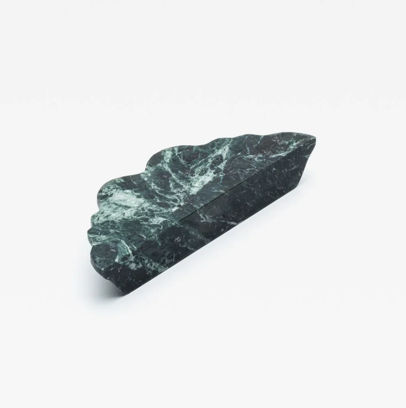 LARGE  FLORAL GREEN MARBLE