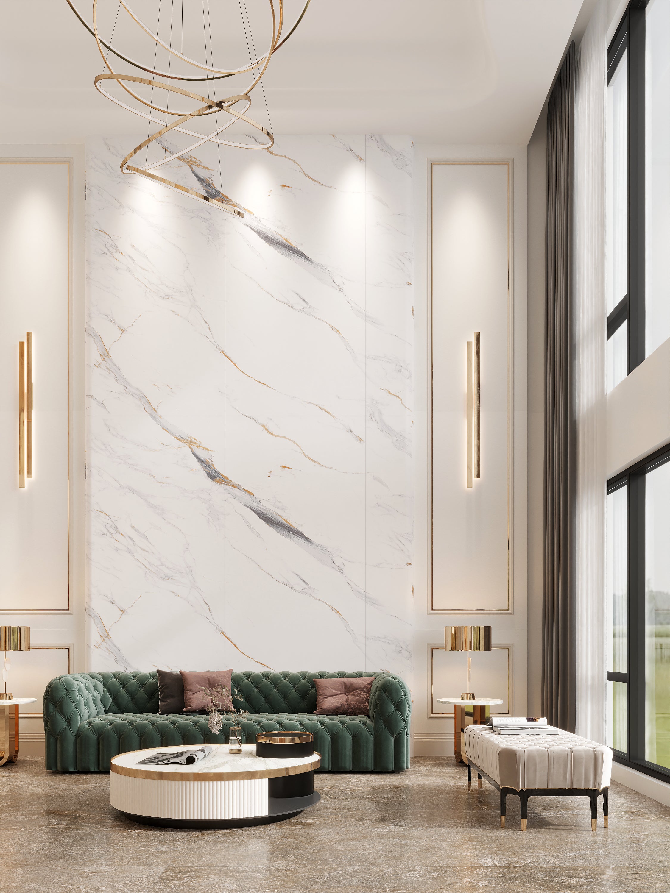 CARVED FISH MAW GOLD MATTE