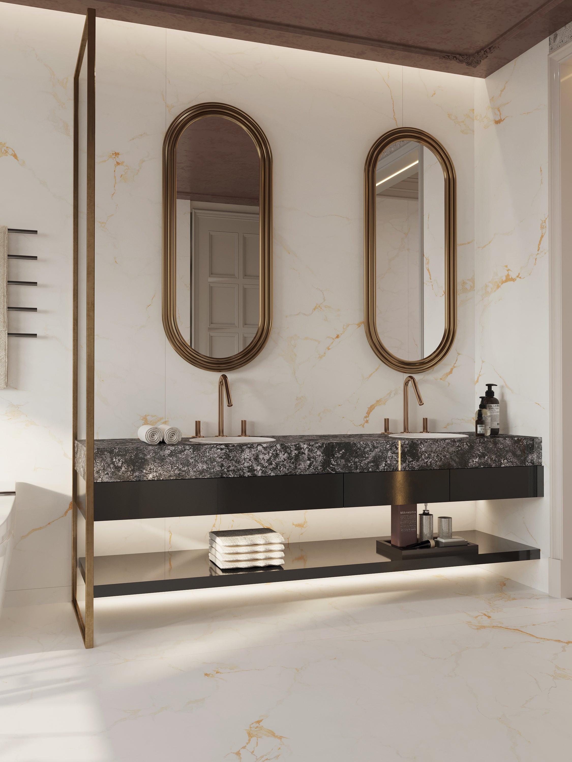 ITALIAN GOLDEN WHITE FLOWER