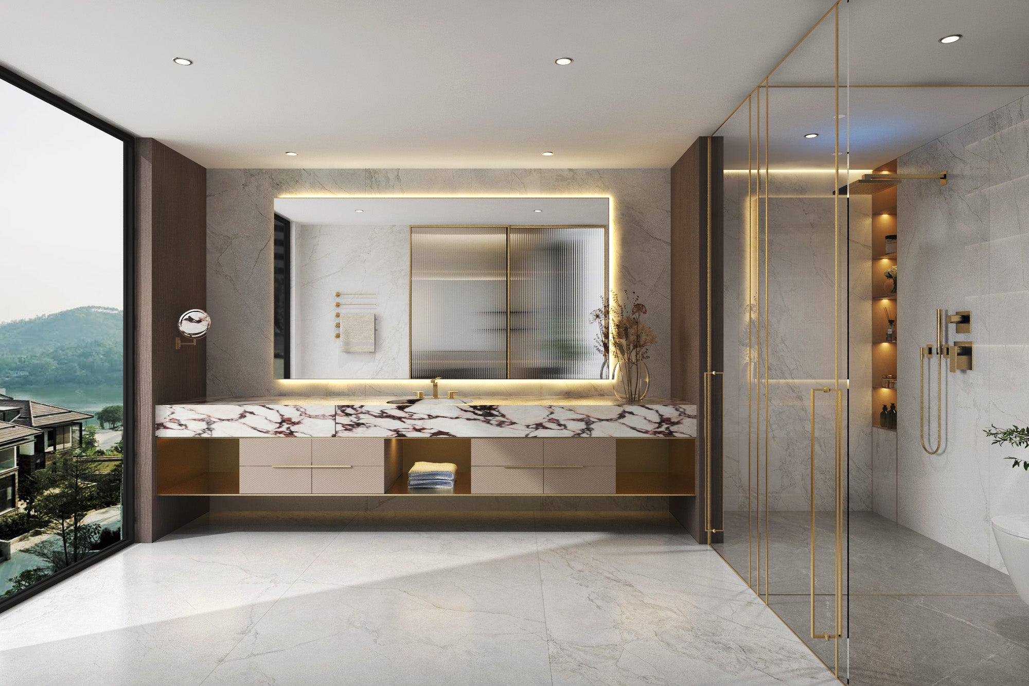 ITALY COLD RIVER SNOW