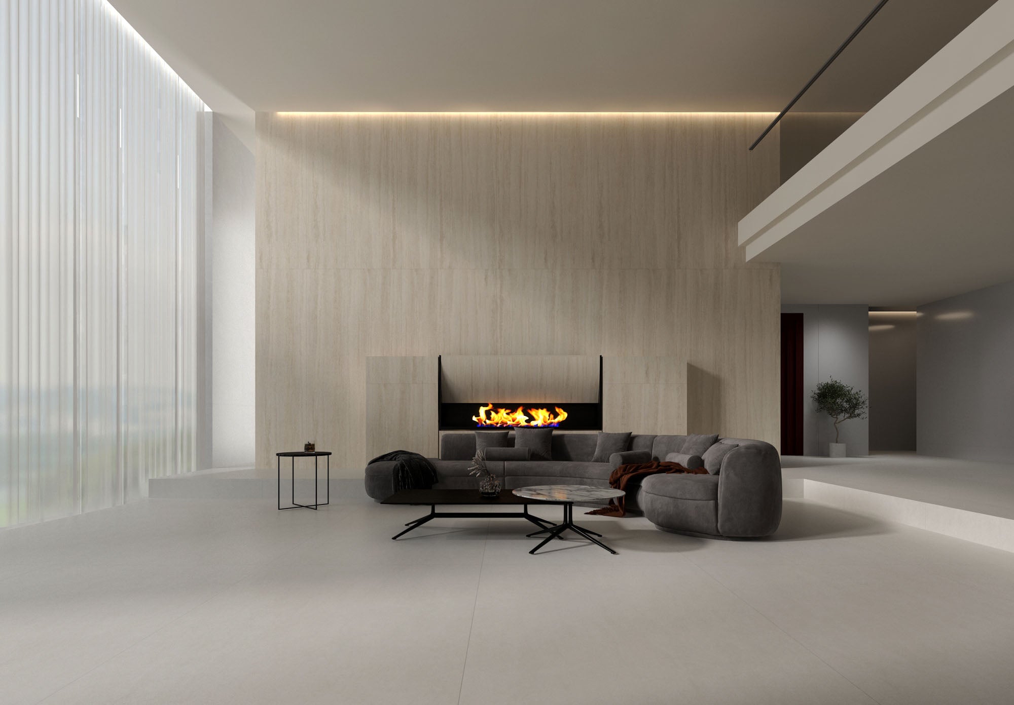 LIMESTONE FEATHER WHITE