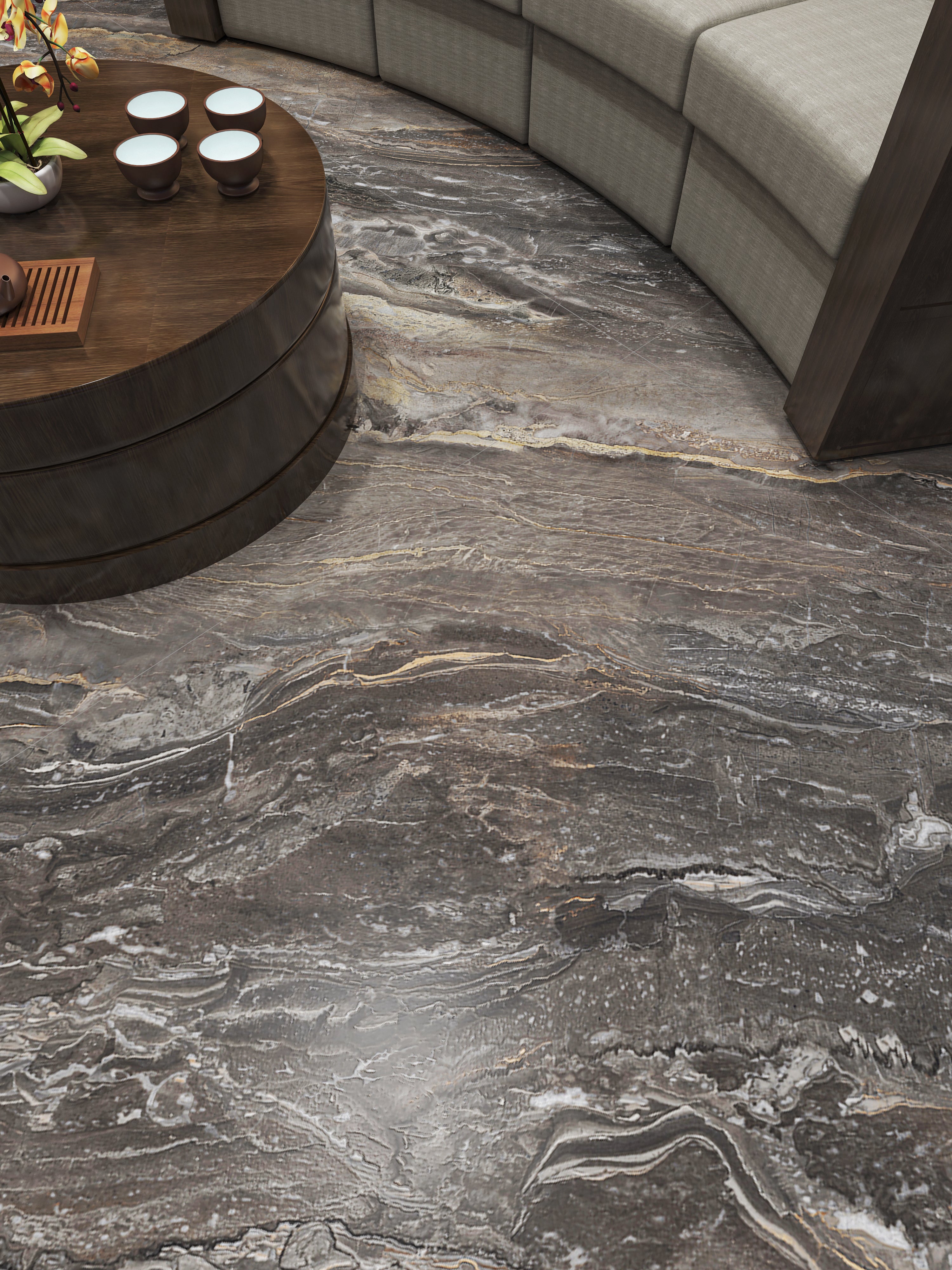 SMOKY BROWN QUARTZITE